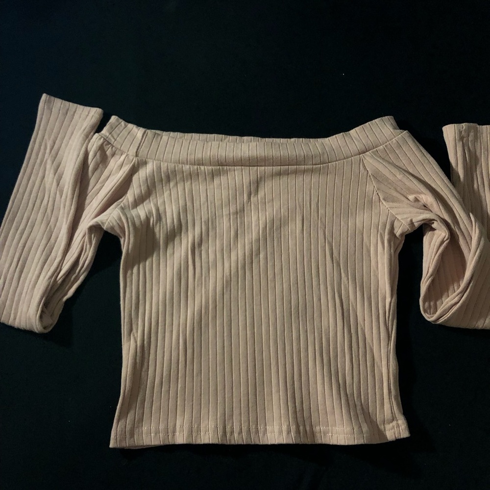 Cropped Off Shoulder Top